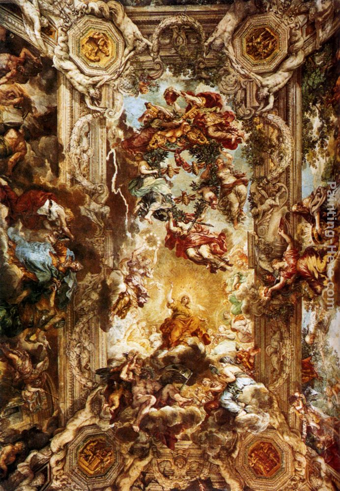 Allegory Of Divine Providence painting - Pietro da Cortona Allegory Of Divine Providence art painting
